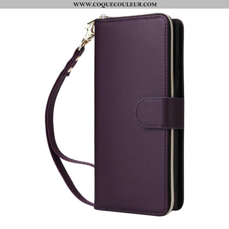 Housse Samsung Galaxy S25 Ultra 5G 9 Porte-Cartes à Lanière