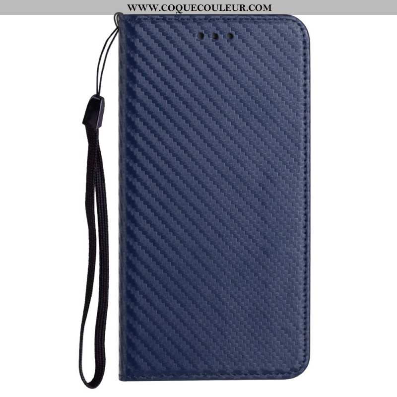 Flip Cover Samsung Galaxy S25 Ultra 5G Fibre Carbone à Lnaière