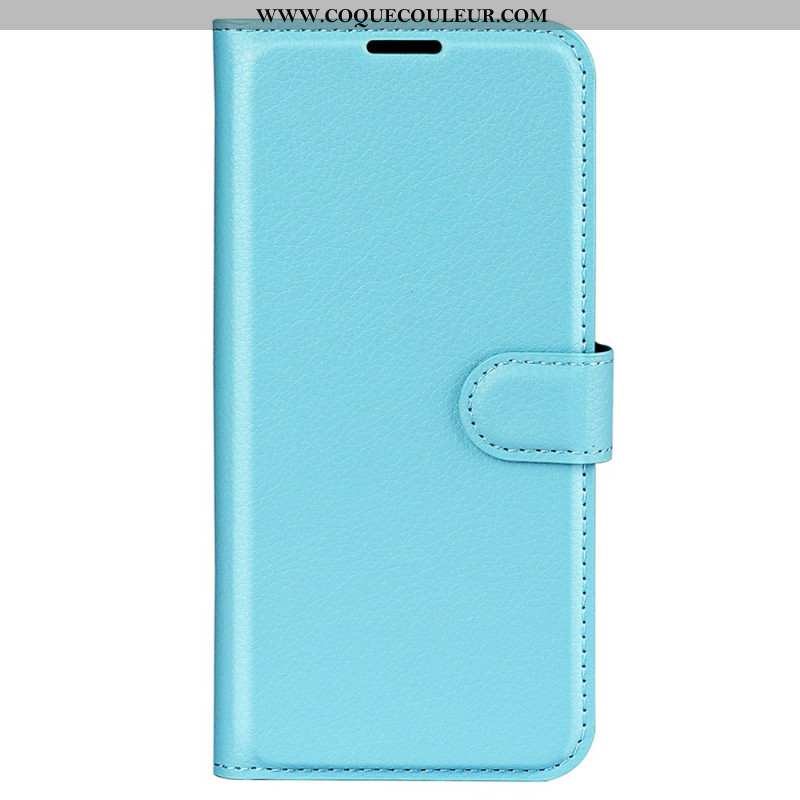 Housse Samsung Galaxy S25 Ultra 5G Simili Cuir Litchi Classique