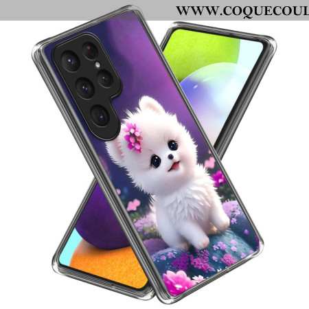 Coque Samsung Galaxy S25 Ultra 5G Chiot blanc