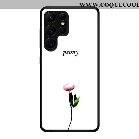 Coque élégante pour Samsung Galaxy S25 Ultra avec motif pivoine