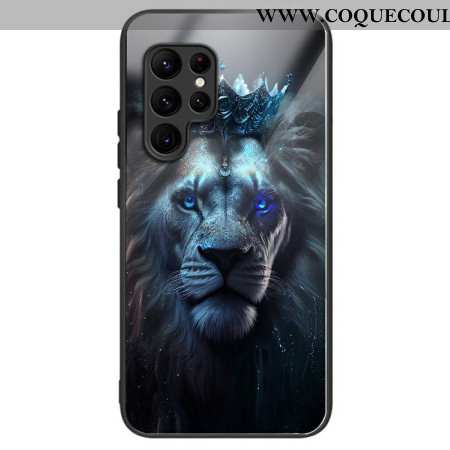 Coque élégante pour Samsung Galaxy S25 Ultra avec motif Lion Couronné