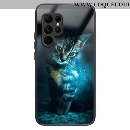 Coque Samsung Galaxy S25 Ultra 5G Verre Trempé Chat