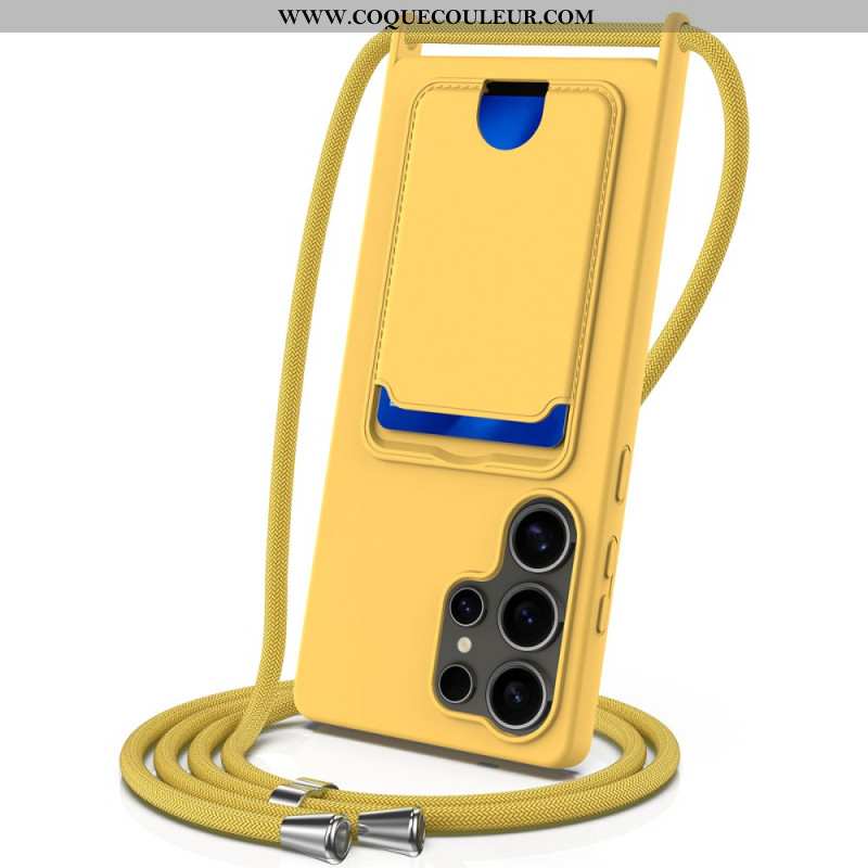 Coque à Cordon Samsung Galaxy S25 Ultra 5G Porte-Cartes