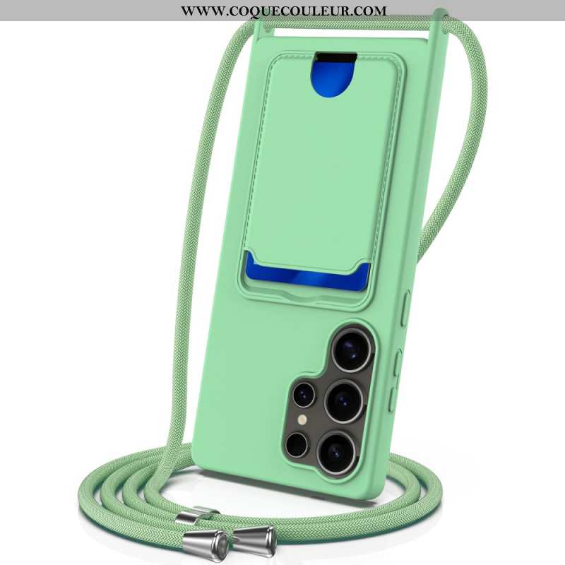 Coque à Cordon Samsung Galaxy S25 Ultra 5G Porte-Cartes