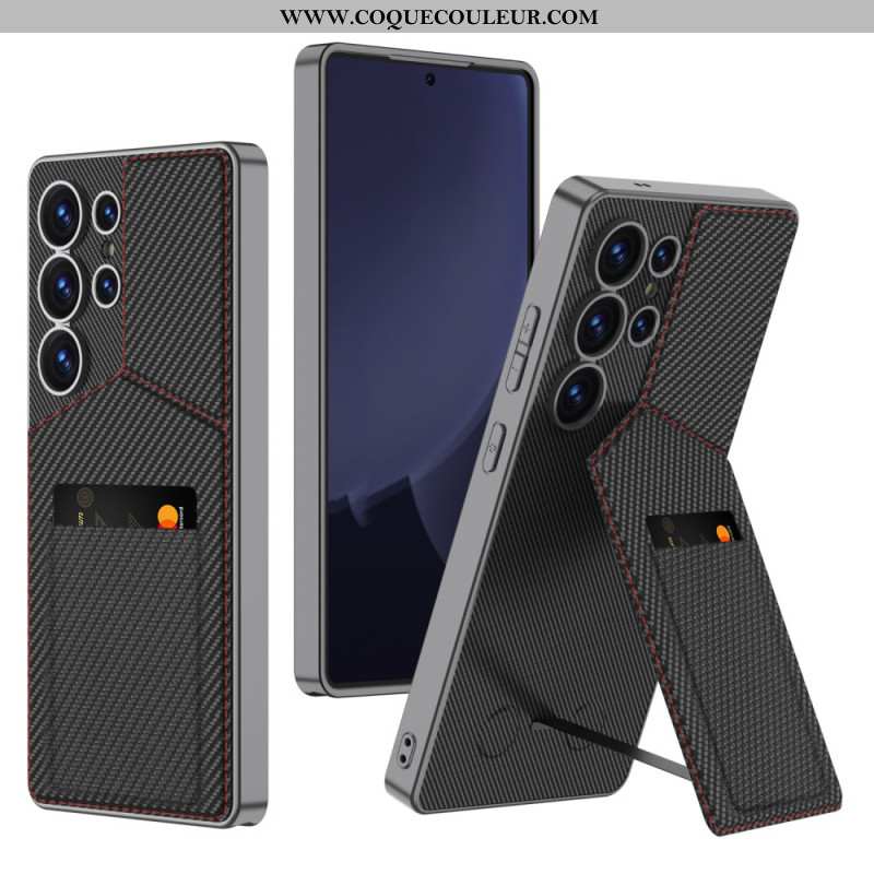 Coque Samsung Galaxy S25 Ultra 5G Porte-Cartes et Béquille GKK