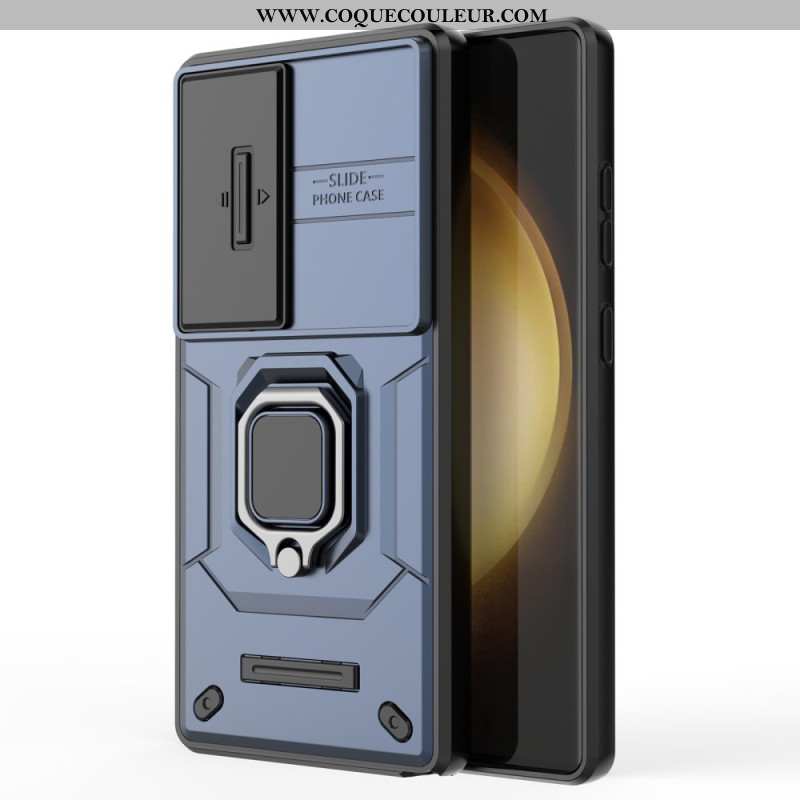 Coque Samsung Galaxy S25 Ultra 5G Ring Résistante avec Protecteur Objectif