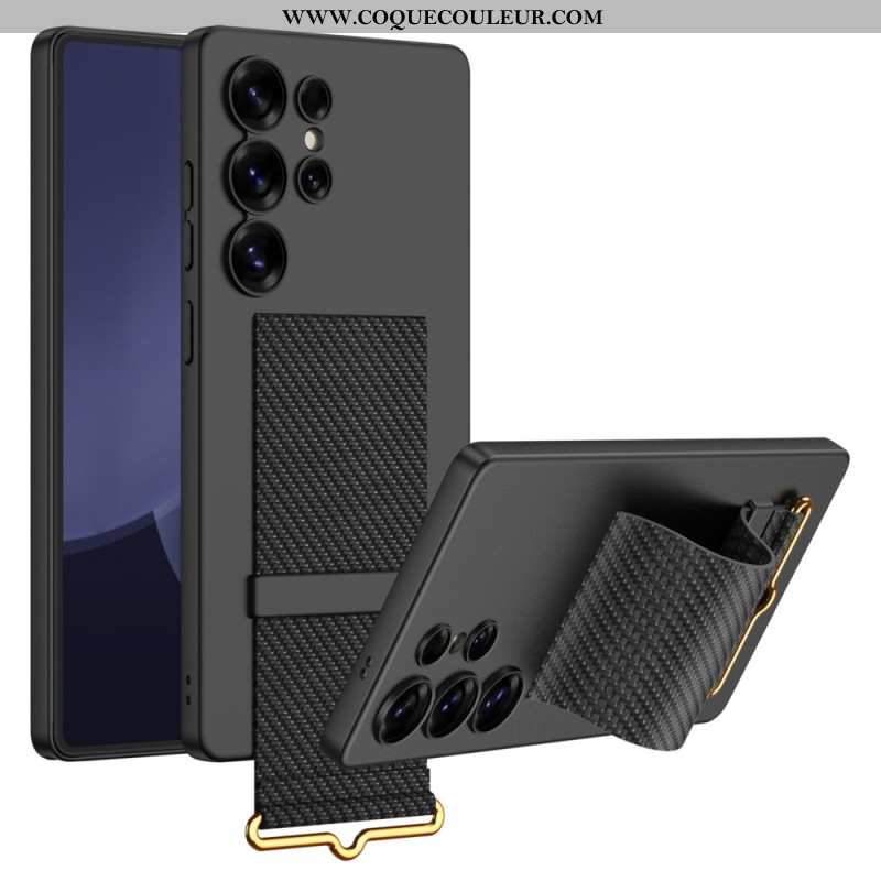 Coque Samsung Galaxy S25 Ultra 5G Sangle et Support GKK