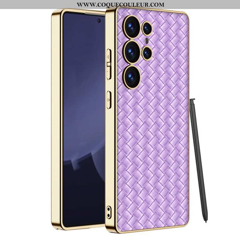 Coque Samsung Galaxy S25 Ultra Texture Tissée