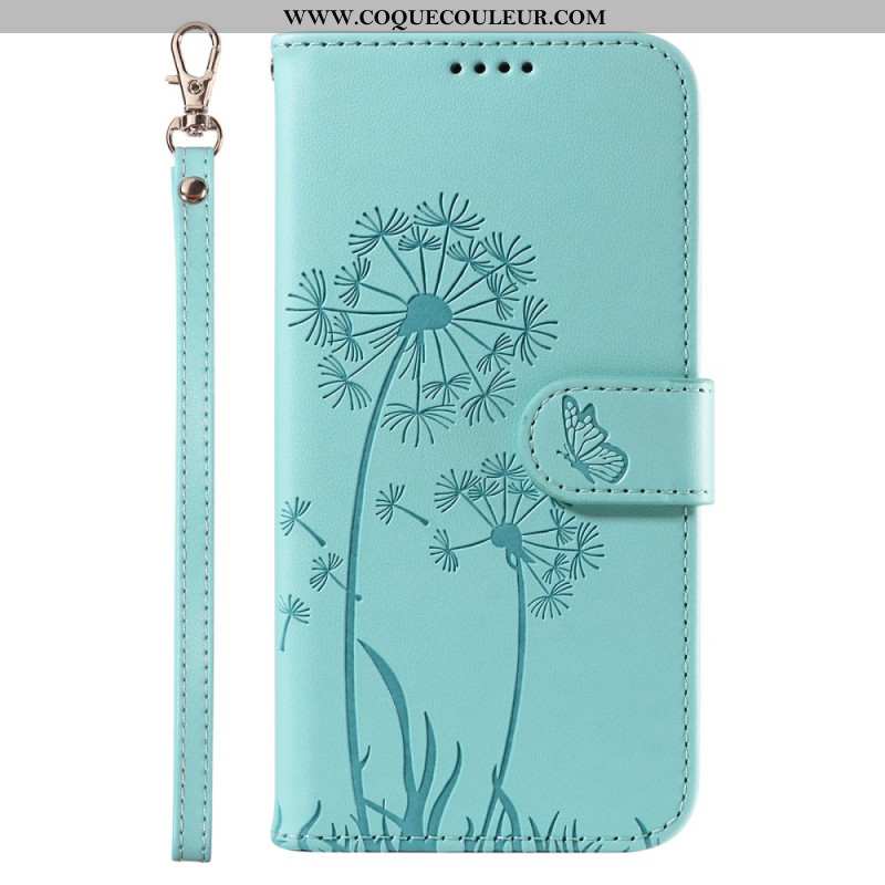 Housse Samsung Galaxy S25 Ultra 5G Pissenlits à Lanière