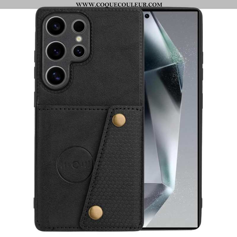 Coque Samsung Galaxy S25 Ultra 5G Style Rétro Porte-Cartes