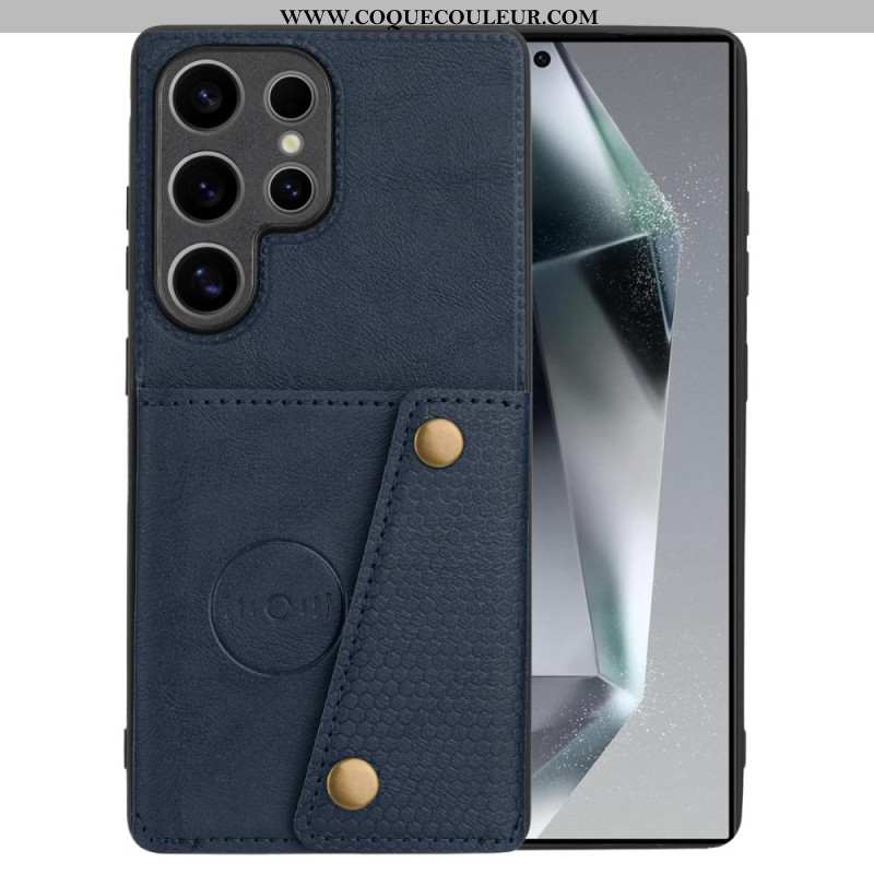 Coque Samsung Galaxy S25 Ultra 5G Style Rétro Porte-Cartes