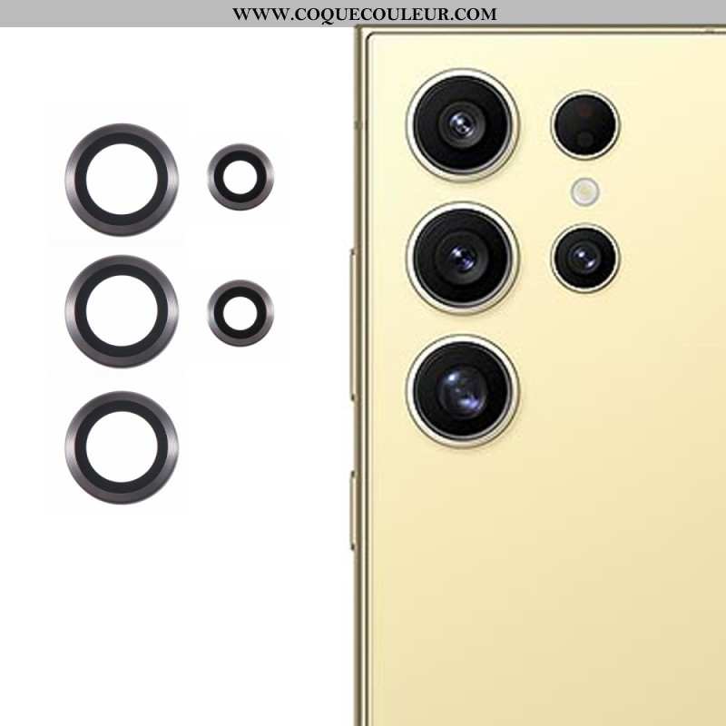 Lentilles de Protection pour Objectifs Samsung Galaxy S25 Ultra 5G Métal Électroplaqué et Verre Trem