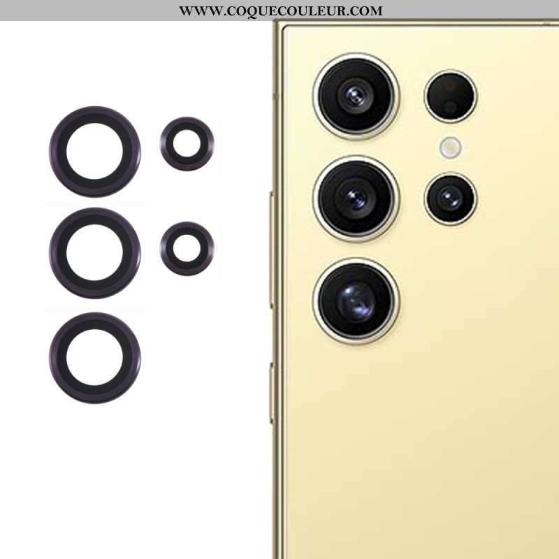 Lentilles de Protection pour Objectifs Samsung Galaxy S25 Ultra 5G Métal Électroplaqué et Verre Trem
