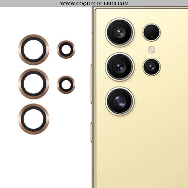 Lentilles de Protection pour Objectifs Samsung Galaxy S25 Ultra 5G Métal Électroplaqué et Verre Trem