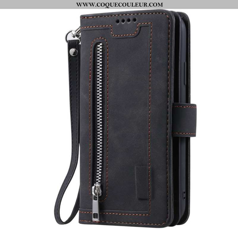 Housse Samsung Galaxy S25 Ultra 5G Portefeuille à Fermeture Éclair