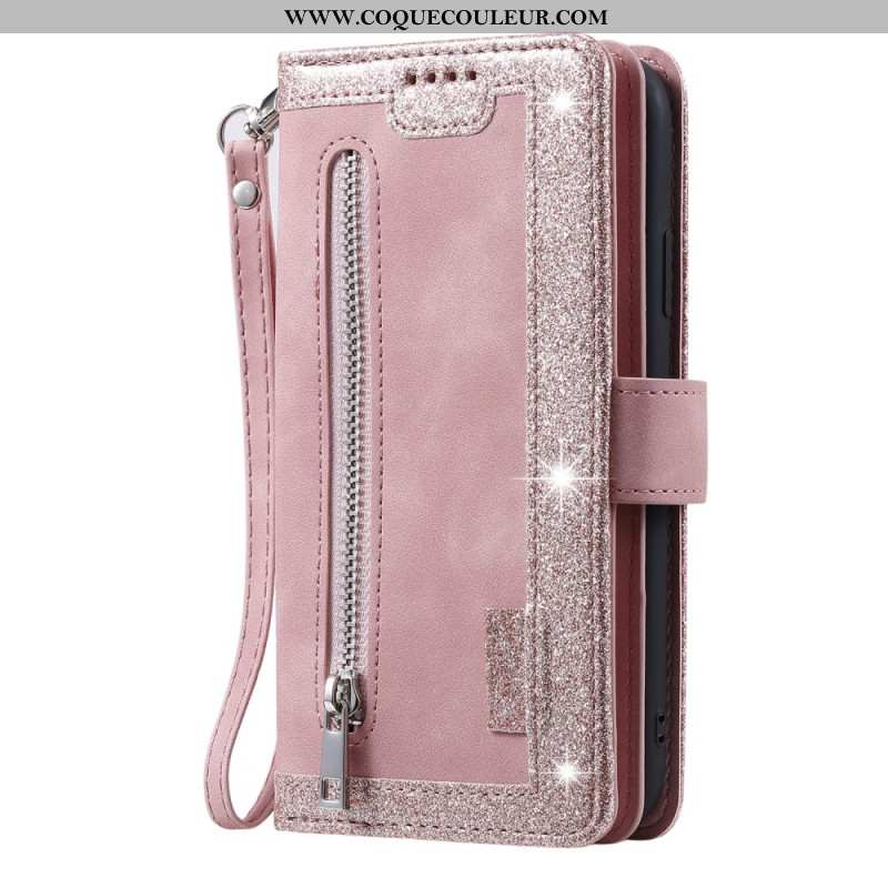 Housse Samsung Galaxy S25 Ultra 5G Portefeuille à Fermeture Éclair