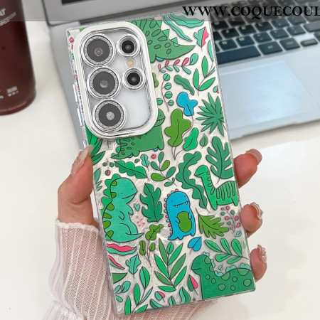 Coque Samsung Galaxy S25 Ultra Dinosaures Fun avec Film Protecteur d'Objectif