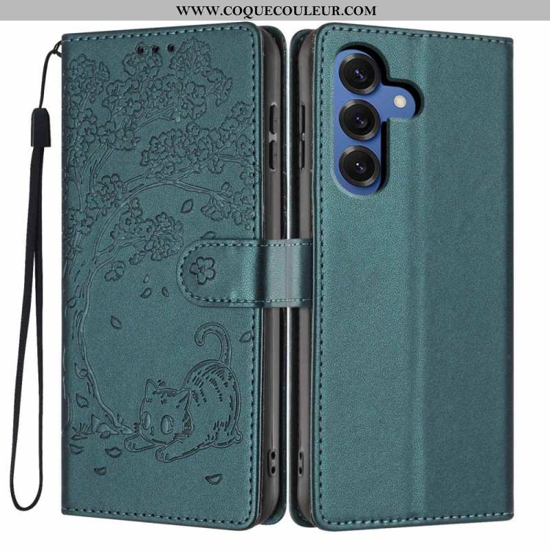 Housse Samsung Galaxy S26 Plus Motif Arbre et Chat