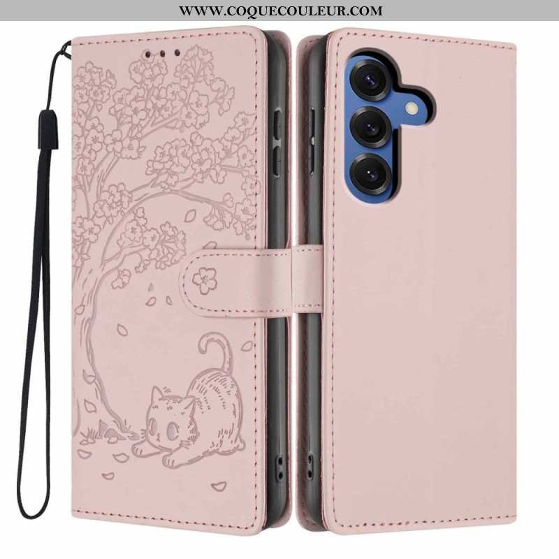 Housse Samsung Galaxy S26 Plus Motif Arbre et Chat