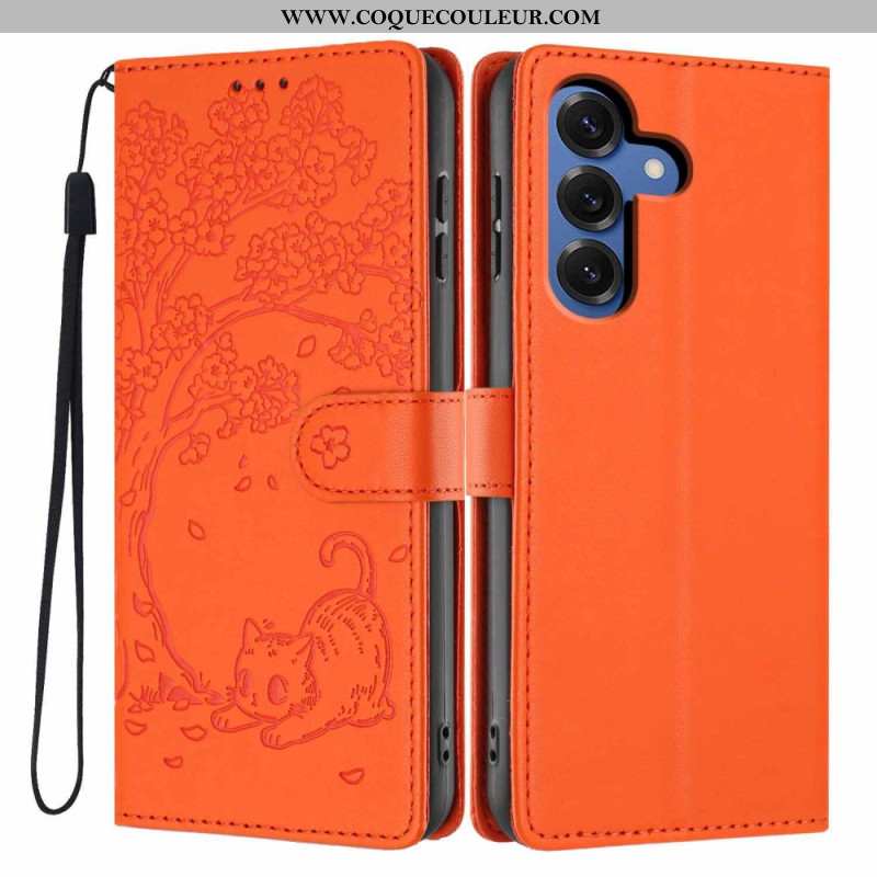 Housse Samsung Galaxy S26 Plus Motif Arbre et Chat