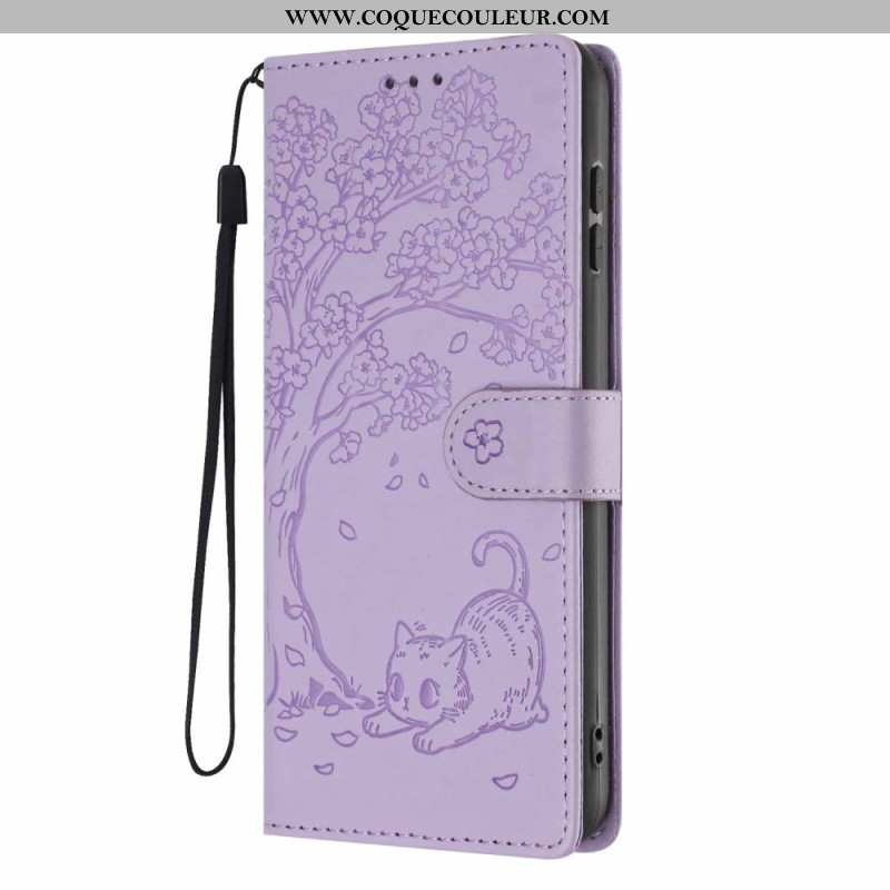Housse Samsung Galaxy S26 Plus Motif Arbre et Chat