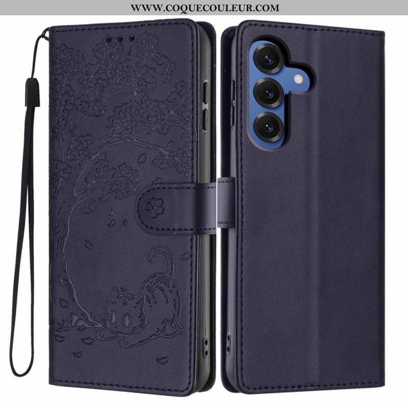 Housse Samsung Galaxy S26 Plus Motif Arbre et Chat