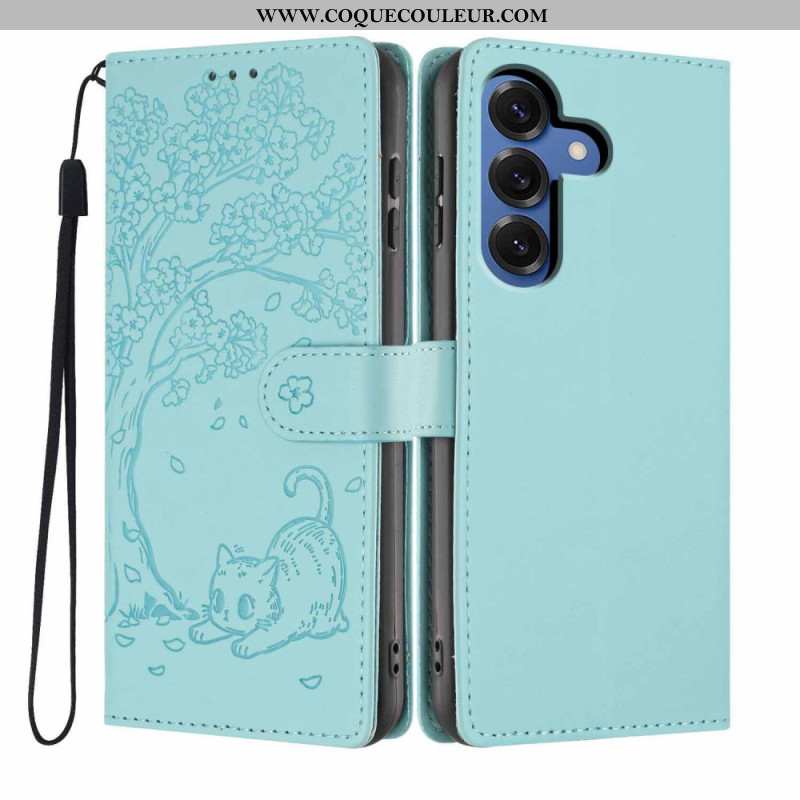 Housse Samsung Galaxy S26 Plus Motif Arbre et Chat