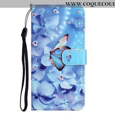 Housse Samsung Galaxy S26 Plus Papillons et Diamants