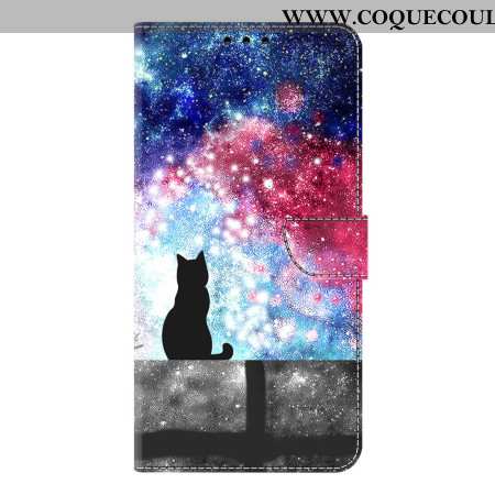 Housse Samsung Galaxy S26 Plus Chat au Ciel Étoilé