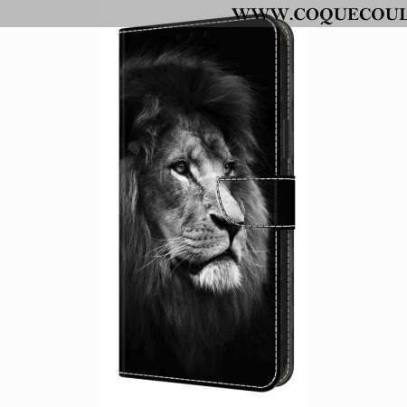 Housse Samsung Galaxy S26 Plus 5G Lion en Noir et Blanc
