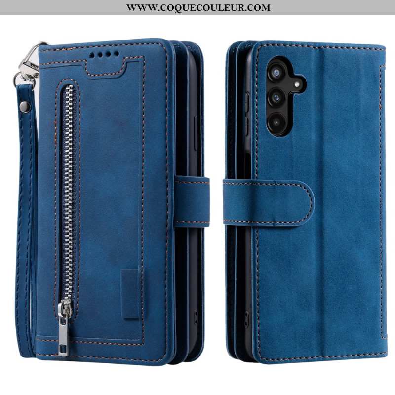 Housse Samsung Galaxy S26 Plus 9 Porte-Cartes et Fermeture Éclair