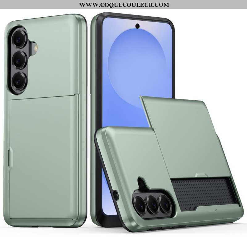 Coque Samsung Galaxy S26 Porte-Cartes Effet Métal