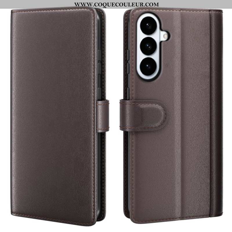 Housse Samsung Galaxy S26 Plus Cuir Véritable