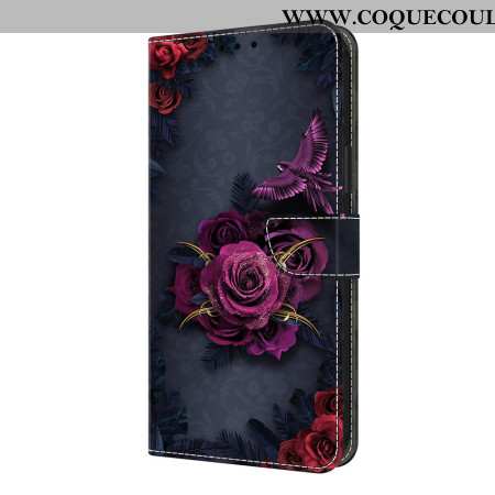 Housse Samsung Galaxy S26 Plus Fleurs Violettes Lumineuses