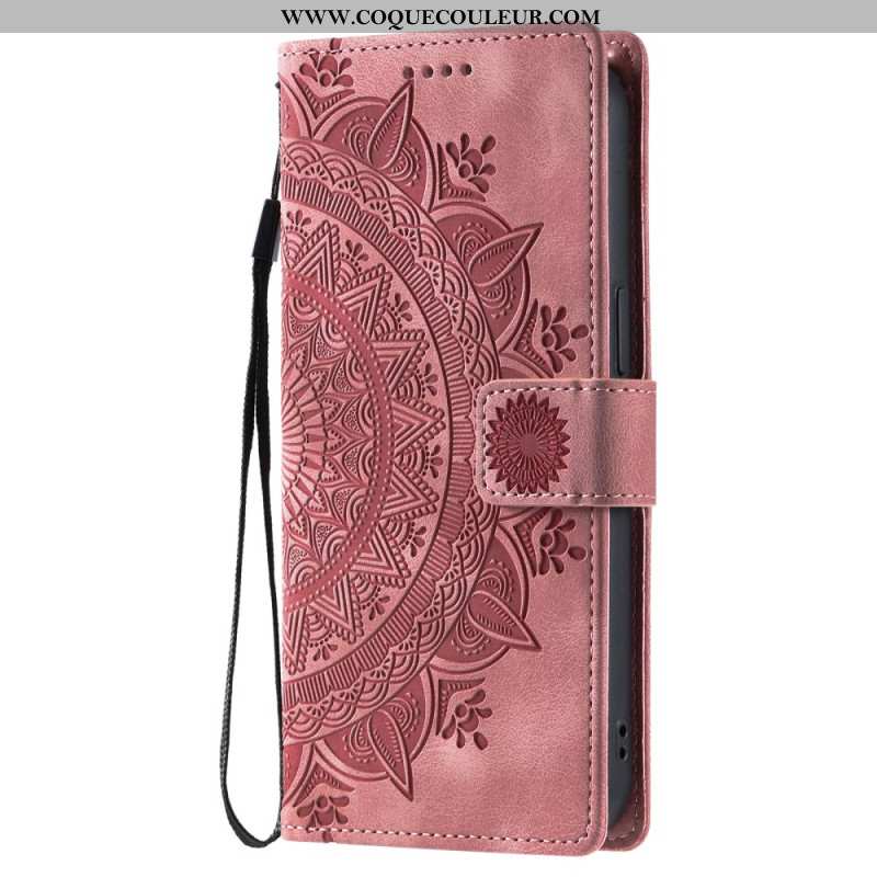 Housse Samsung Galaxy S26 Plus Effet Daim Mandala