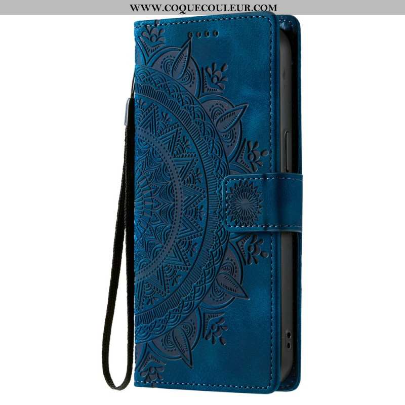 Housse Samsung Galaxy S26 Plus Effet Daim Mandala