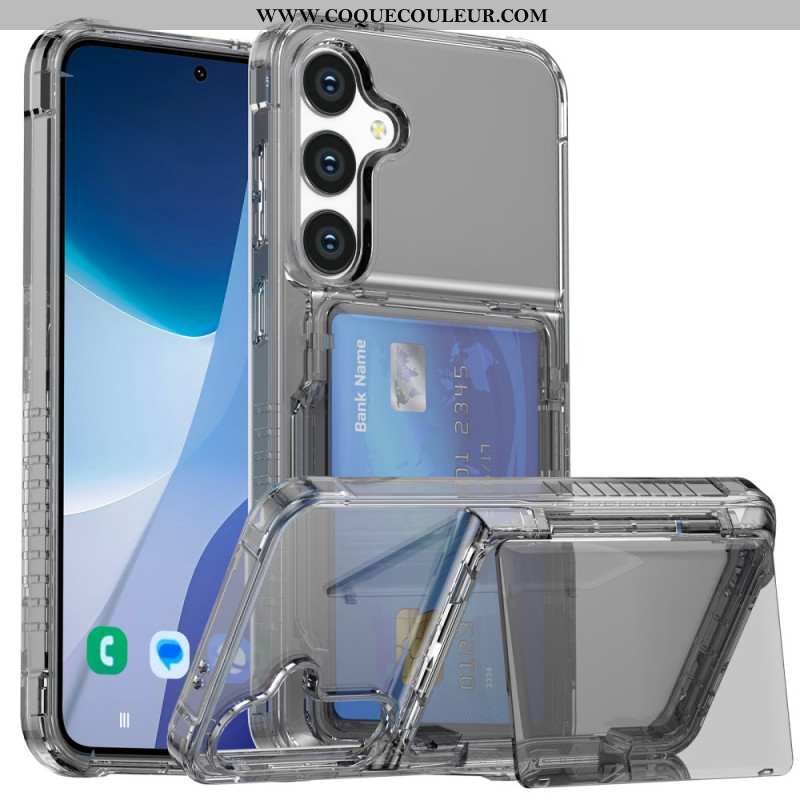 Coque Samsung Galaxy S26 Plus Transparente Porte-Cartes et Support