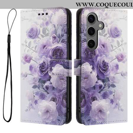 Housse Samsung Galaxy S26 Roses Violettes