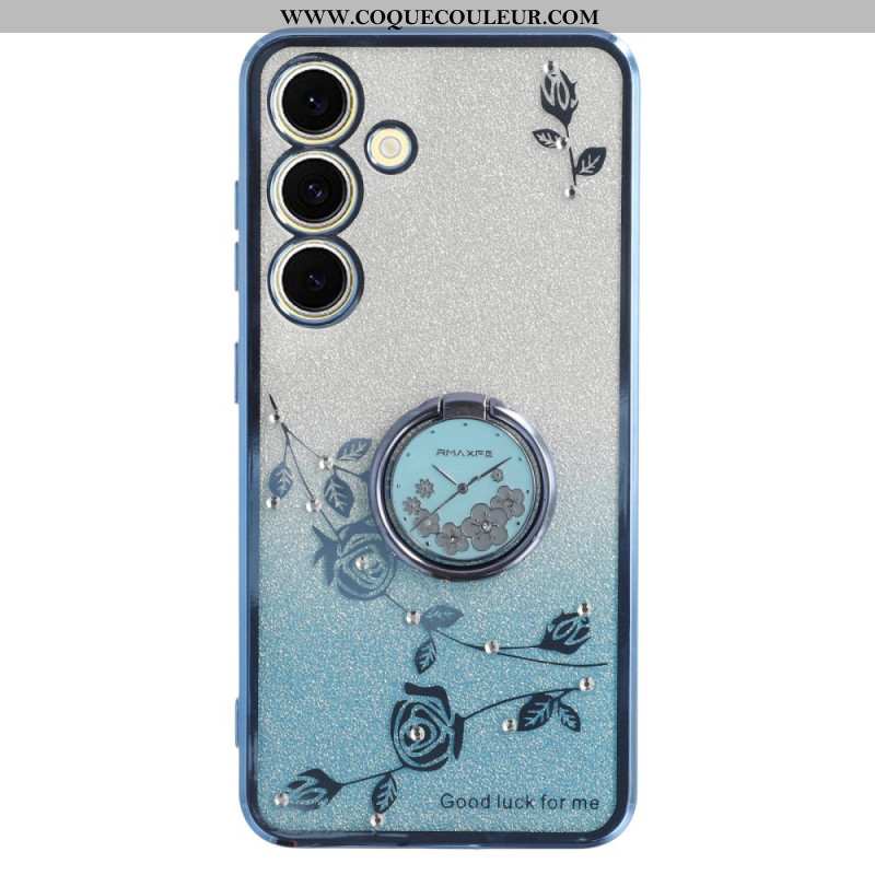 Coque Samsung Galaxy S26 Anneau-Support Paillettes KADEM