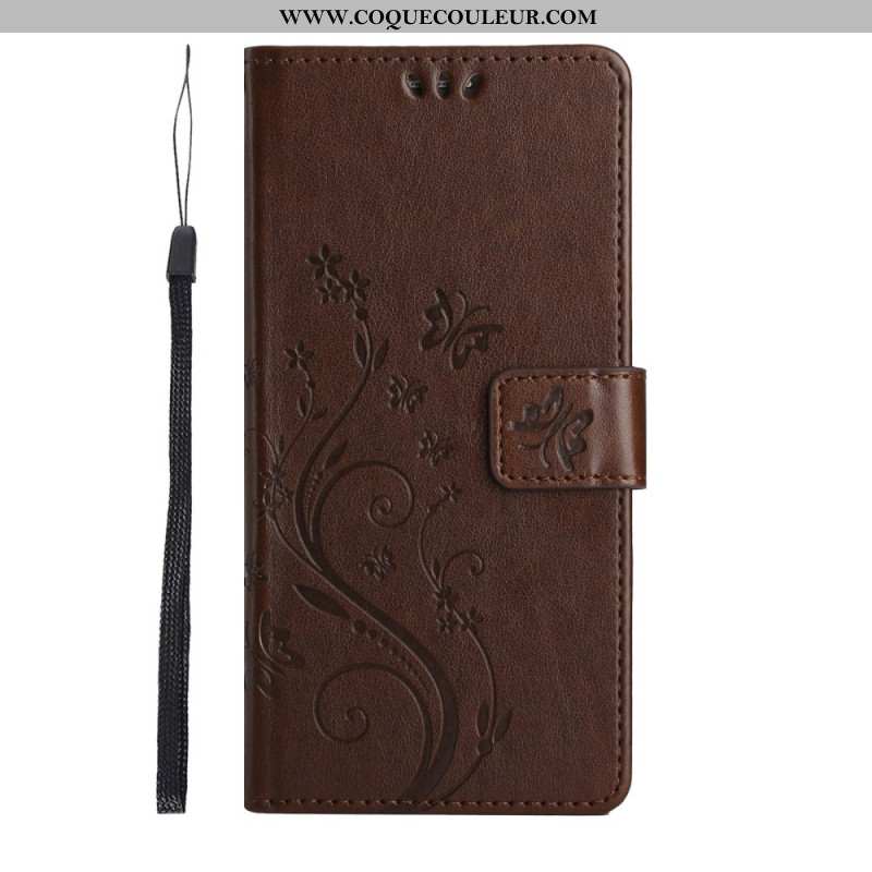 Housse Samsung Galaxy S26 Papillon et Fleurs