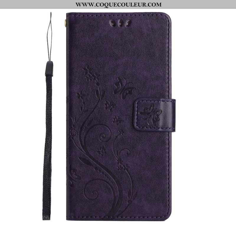 Housse Samsung Galaxy S26 Papillon et Fleurs