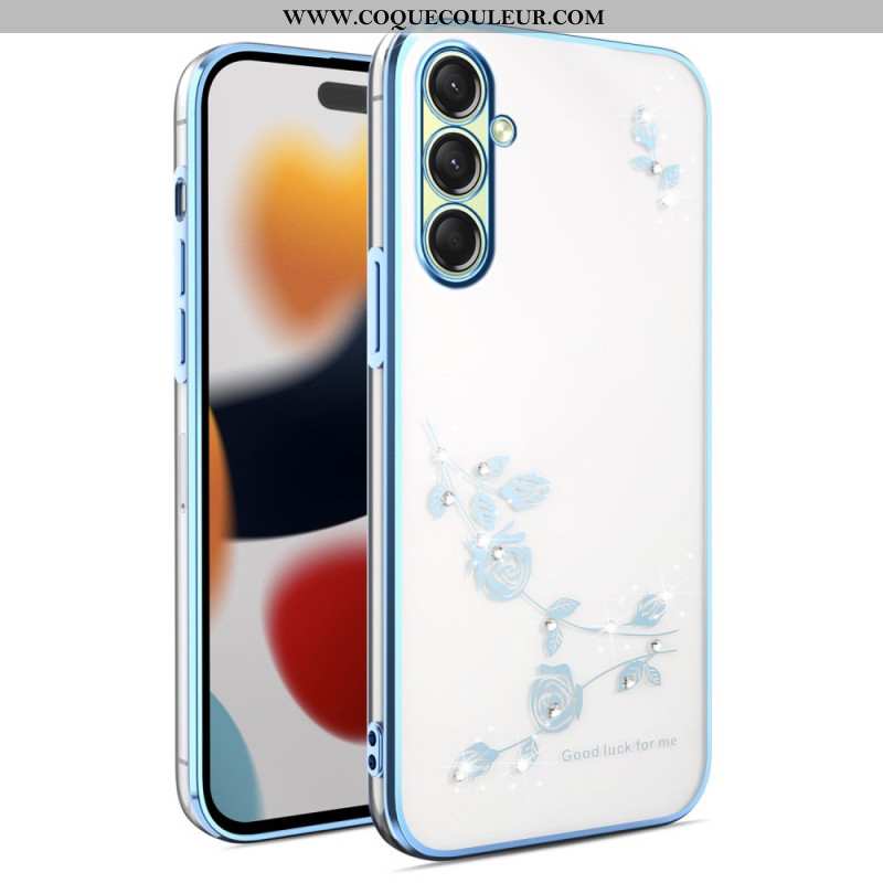 Coque Samsung Galaxy S26 Strass et Fleurs KADEM