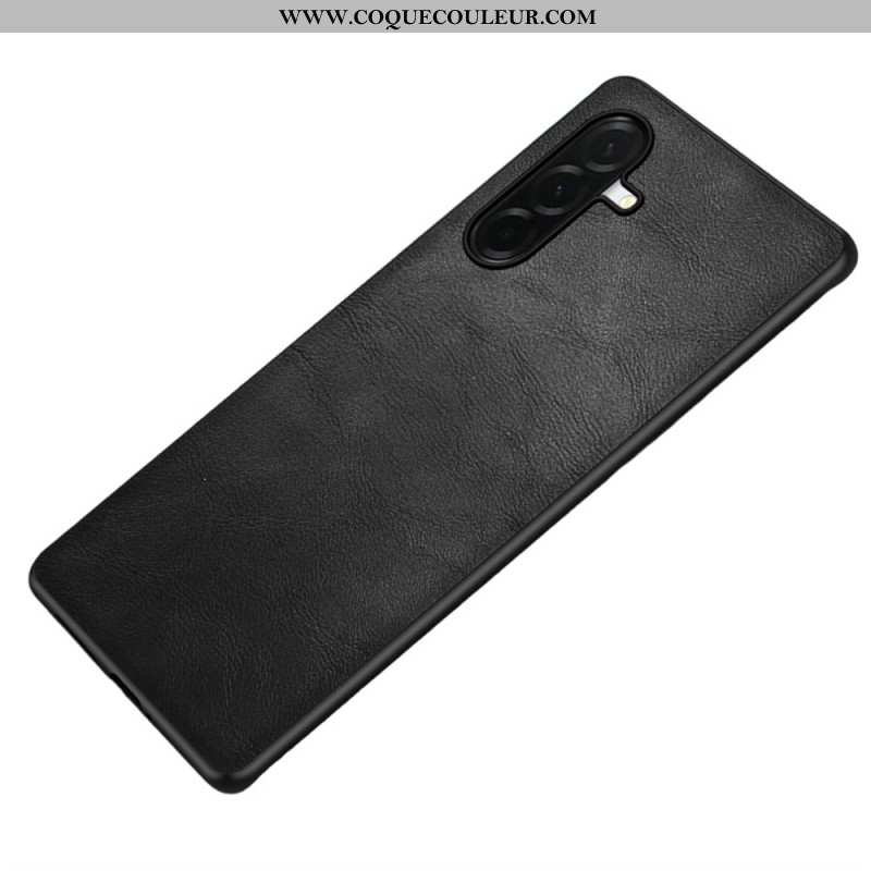 Coque Samsung Galaxy S26 Effet Cuir Rétro