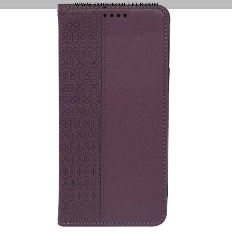 Flip Cover Samsung Galaxy S26 Trèfles à Quatre Feuilles