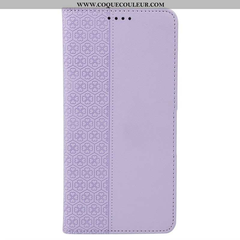 Flip Cover Samsung Galaxy S26 Trèfles à Quatre Feuilles