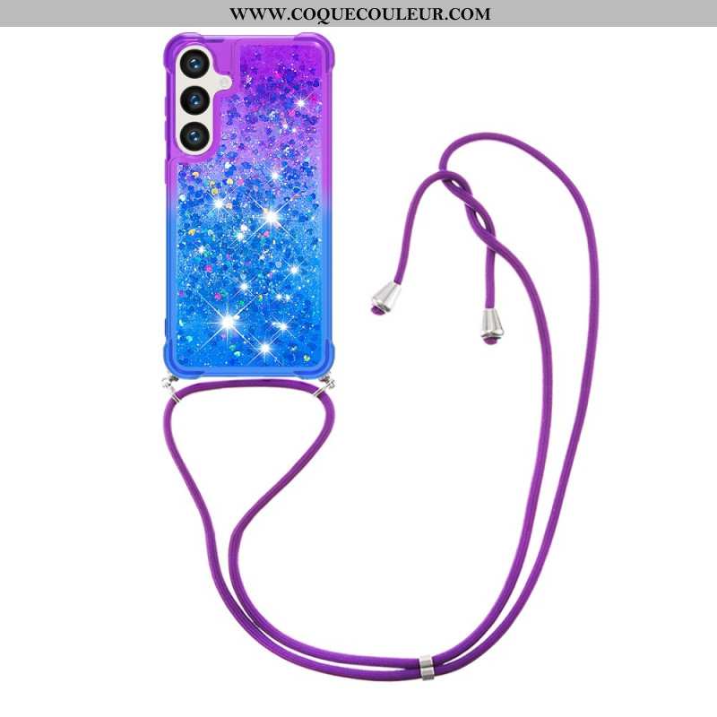 Coque à Cordon Samsung Galaxy S26 Gradient Paillettes