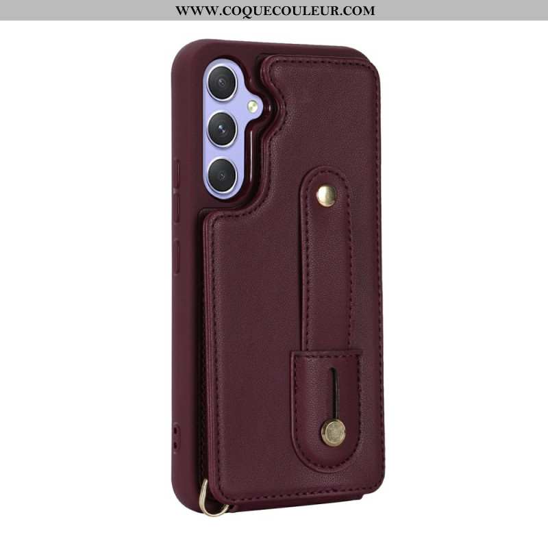 Coque Samsung Galaxy S26 Porte-Cartes et Bandoulière