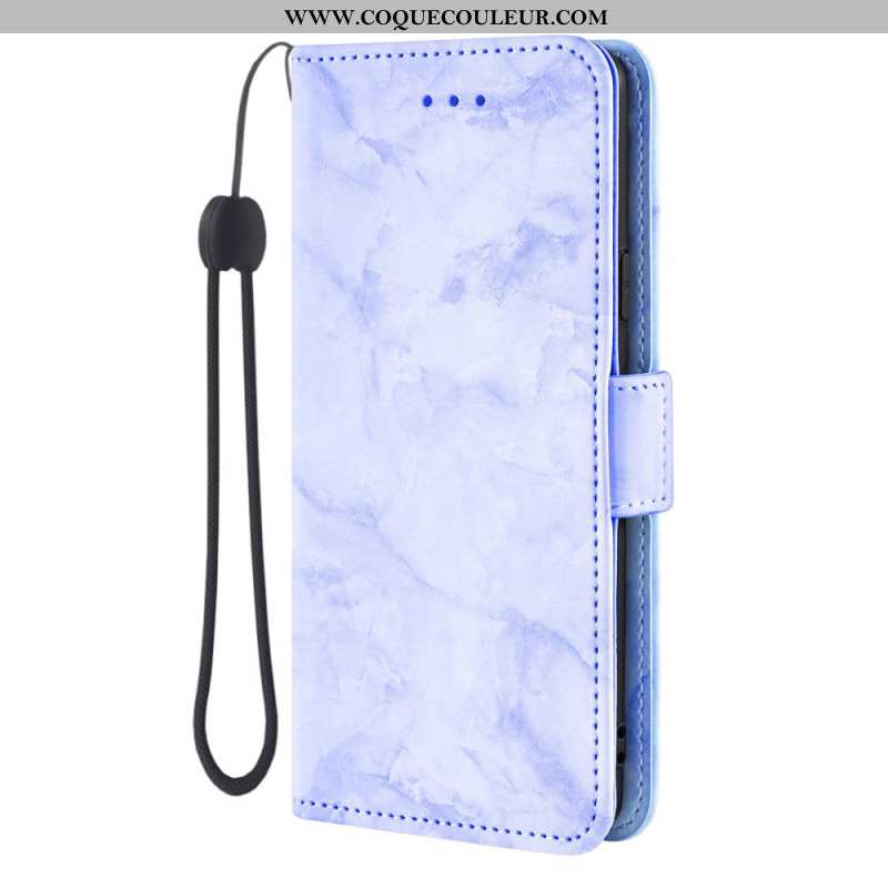 Housse Samsung Galaxy S26 Motif Marbre et Double Fermoir