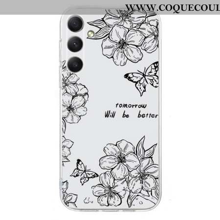 Coque Samsung Galaxy S26 Florale Noire